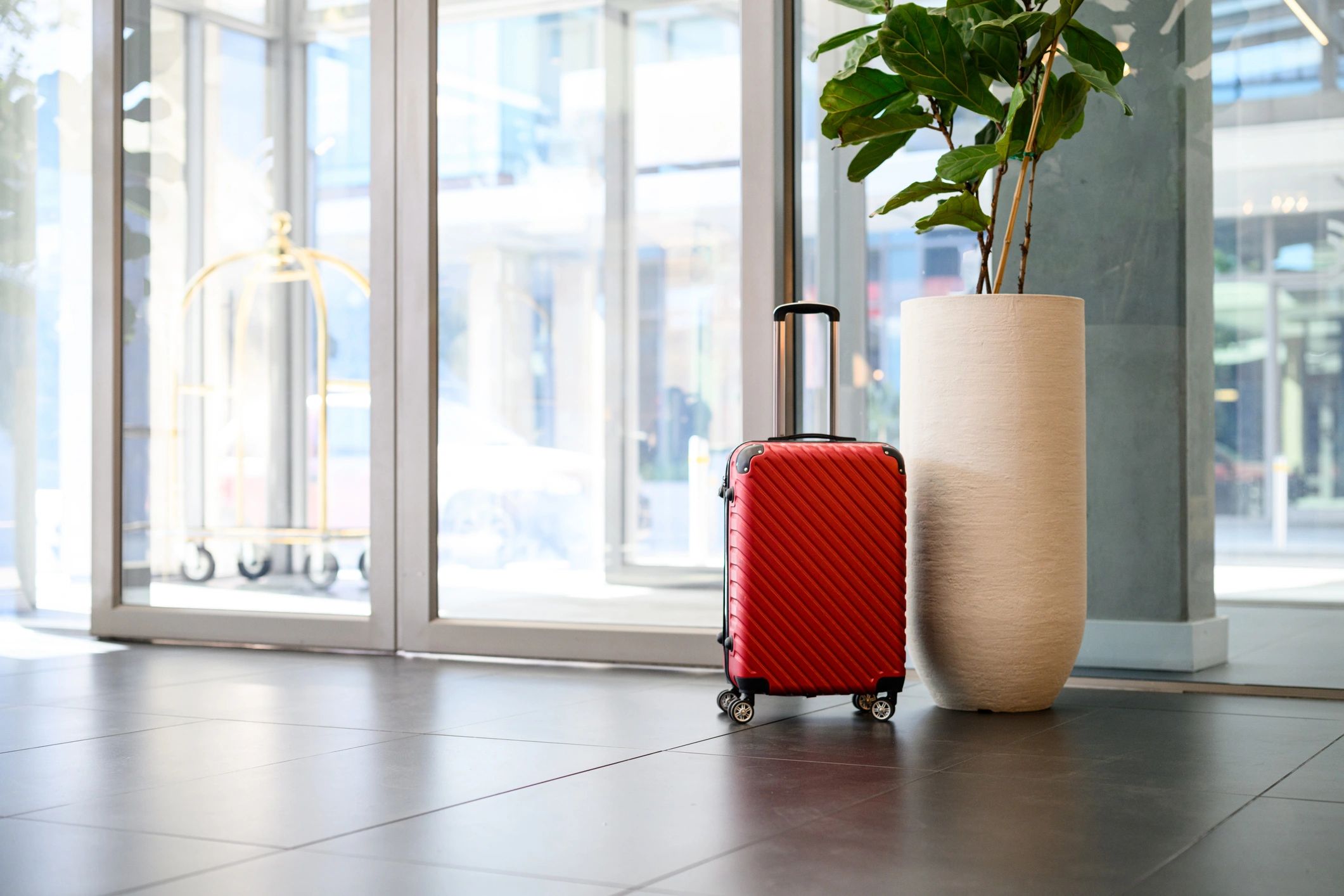 Suitcase representing wine trade travel testimonial